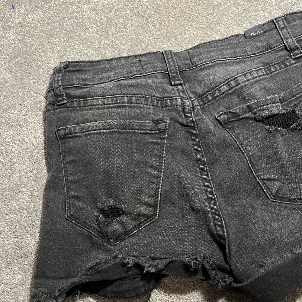 Kancan black distressed‎ short - Picture 8 of 9